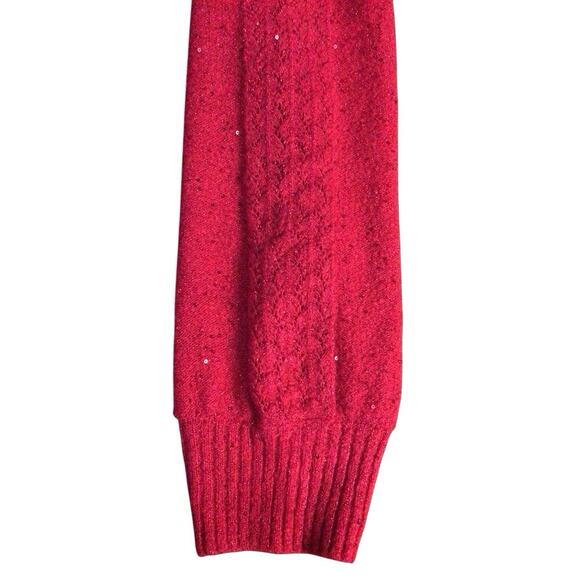 Liz Claiborne Sequin Red Sweater Size 0X - Picture 4 of 10